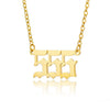 Wholesale Jewelry Simple Style Stainless Steel Ochain Necklace With Letters Numbers Text Electroplating