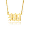 Wholesale Jewelry Simple Style Stainless Steel Ochain Necklace With Letters Numbers Text Electroplating