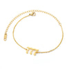 Wholesale Jewelry Simple Style Stainless Steel Ochain Necklace With Letters Numbers Text Electroplating