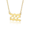 Wholesale Jewelry Simple Style Stainless Steel Ochain Necklace With Letters Numbers Text Electroplating