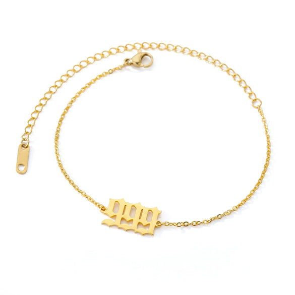 Wholesale Jewelry Simple Style Stainless Steel Ochain Necklace With Letters Numbers Text Electroplating