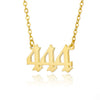 Wholesale Jewelry Simple Style Stainless Steel Ochain Necklace With Letters Numbers Text Electroplating