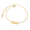 Wholesale Jewelry Simple Style Stainless Steel Ochain Necklace With Letters Numbers Text Electroplating