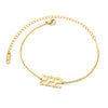 Wholesale Jewelry Simple Style Stainless Steel Ochain Necklace With Letters Numbers Text Electroplating