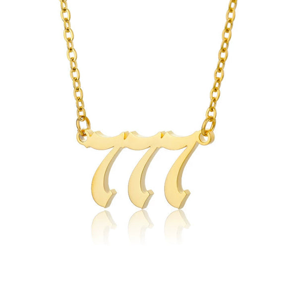 Wholesale Jewelry Simple Style Stainless Steel Ochain Necklace With Letters Numbers Text Electroplating