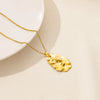 Wholesale Jewelry Simple Style Triangle Round Oval 304 Stainless Steel Chain Pendant Necklace