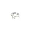 Wholesale Jewelry Simple Titanium Steel Asymmetrical Geometric Ring 18K Goldplated