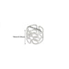 Wholesale Jewelry Simple Titanium Steel Asymmetrical Geometric Ring 18K Goldplated