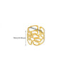 Wholesale Jewelry Simple Titanium Steel Asymmetrical Geometric Ring 18K Goldplated