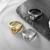 Wholesale Jewelry Skull Geometric Copper Gold Plated Unisex Hip Hop Punk Ring