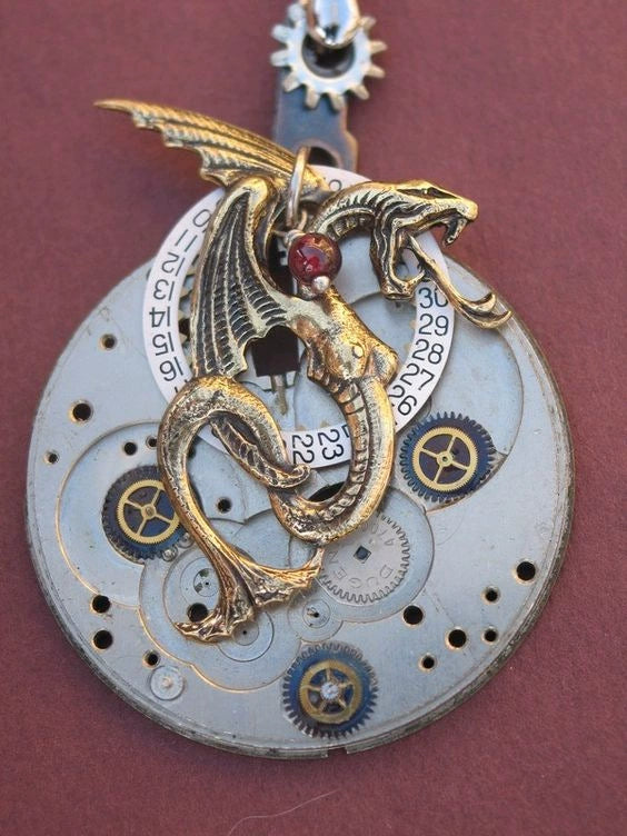 Wholesale Jewelry Skull Magic Sword Dragon Copper Geometric Electroplated Pendant Necklace