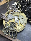 Wholesale Jewelry Skull Magic Sword Dragon Copper Geometric Electroplated Pendant Necklace