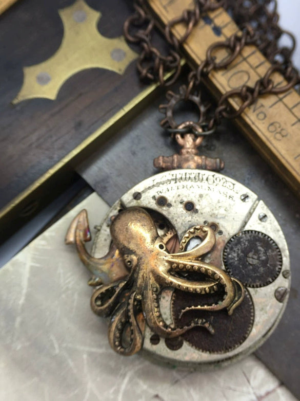 Wholesale Jewelry Skull Magic Sword Dragon Copper Geometric Electroplated Pendant Necklace