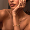 Wholesale Jewelry Small Bell Pendant Clip Pearl Bracelet Copper Electroplated Geometric Style Unisex