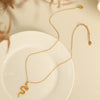 Wholesale Jewelry Snake Pendant Necklace 316L Stainless Steel Gold Plated Electroplated Fashion Animal Style