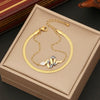 Wholesale Jewelry Snake Style Stainless Steel Bracelet With Electroplating