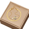 Wholesale Jewelry Snake Style Stainless Steel Bracelet With Electroplating