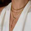Wholesale Jewelry Snake Style Titanium Steel And Stainless Steel Geometric Necklace With Electroplating