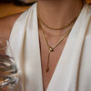 Wholesale Jewelry Snake Style Titanium Steel And Stainless Steel Geometric Necklace With Electroplating
