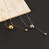 Wholesale Jewelry Solid Color Round Customization Laser Engraving 304 Stainless Steel Pendant Necklace Snake Chain