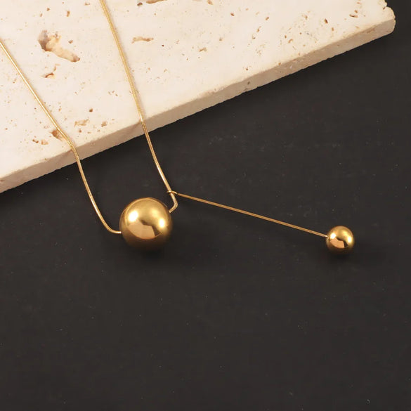 Wholesale Jewelry Solid Color Round Customization Laser Engraving 304 Stainless Steel Pendant Necklace Snake Chain