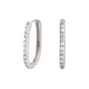 Wholesale Jewelry Square Diamond S925 Sterling Silver Light Luxury Geometric Ring And Earrings