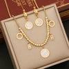 Wholesale Jewelry Square Zircon Stainless Steel Snake Bone Chain Clavicle Necklace With Geometric Pattern And Electroplating Treatment