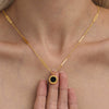 Wholesale Jewelry 316L Stainless Steel Acrylic White Shell Roman Numerals Electroplated Necklace And Bracelet For Women