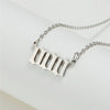 Wholesale Jewelry Stainless Steel Alloy Number Pendant Necklace With Electroplating Letters Numbers Text Pattern Unisex Sweet And Cool Style