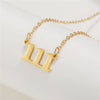 Wholesale Jewelry Stainless Steel Alloy Number Pendant Necklace With Electroplating Letters Numbers Text Pattern Unisex Sweet And Cool Style