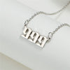 Wholesale Jewelry Stainless Steel Alloy Number Pendant Necklace With Electroplating Letters Numbers Text Pattern Unisex Sweet And Cool Style