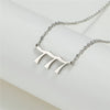 Wholesale Jewelry Stainless Steel Alloy Number Pendant Necklace With Electroplating Letters Numbers Text Pattern Unisex Sweet And Cool Style