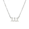 Wholesale Jewelry Stainless Steel Alloy Number Pendant Necklace With Electroplating Letters Numbers Text Pattern Unisex Sweet And Cool Style