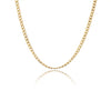 Wholesale Jewelry Stainless Steel And Copper Rectangular Zircon Snake Bone Chain Necklace 18K Gold Plated Simple Style For Women