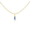 Wholesale Jewelry Stainless Steel And Copper Rectangular Zircon Snake Bone Chain Necklace 18K Gold Plated Simple Style For Women