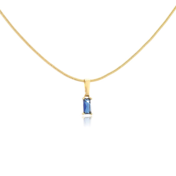 Wholesale Jewelry Stainless Steel And Copper Rectangular Zircon Snake Bone Chain Necklace 18K Gold Plated Simple Style For Women
