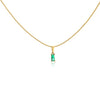 Wholesale Jewelry Stainless Steel And Copper Rectangular Zircon Snake Bone Chain Necklace 18K Gold Plated Simple Style For Women