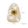 Wholesale Jewelry Stainless Steel And Natural Stone Oval Facet Hand Cut Inlay Accessories