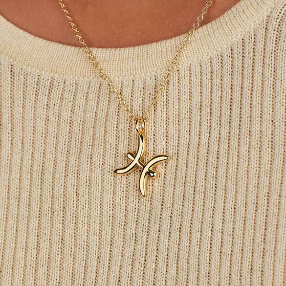 Wholesale Jewelry Stainless Steel And Titanium Steel Constellation Irregular Pendant Necklace With Furnace Vacuum Plating