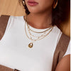 Wholesale Jewelry Stainless Steel And Titanium Steel Geometric Electroplating Women's Multilayer Clavicle Necklace