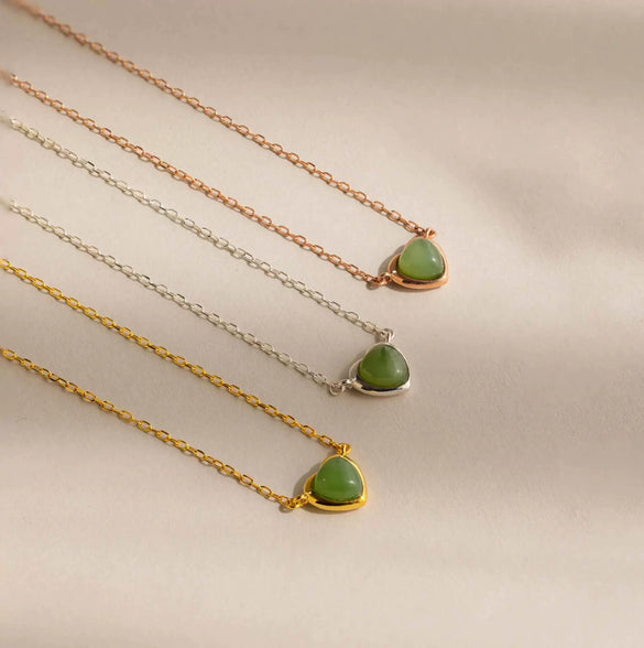 Wholesale Jewelry Stainless Steel And Titanium Steel Geometric Heartshaped Pendant Necklace Electroplated 18K Gold Color