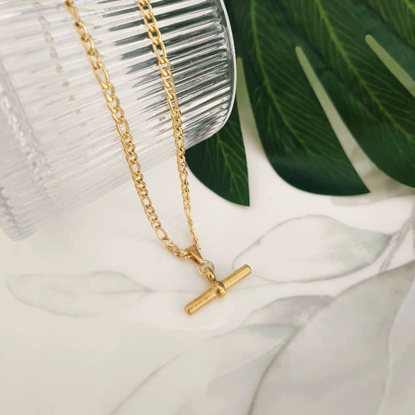 Wholesale Jewelry Stainless Steel And Titanium Steel Geometric Pendant Cross Chain Necklace For Unisex Fashion High End Accessories
