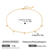 Wholesale Jewelry Stainless Steel And Titanium Steel Geometric Round Pendant Necklace With Electroplating