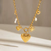 Wholesale Jewelry Stainless Steel And Titanium Steel Heart Shape Electroplated Photo Box Necklace For Women