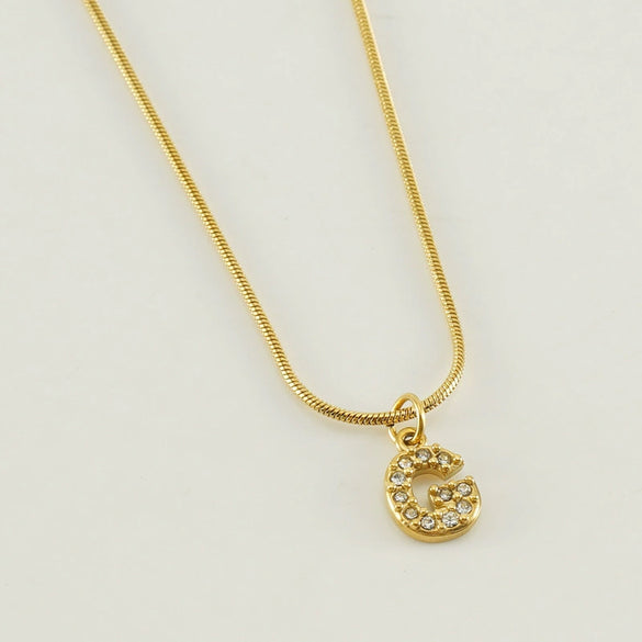 Wholesale Jewelry 316L Stainless Steel And 316L Stainless Steel Letter Pattern Snake Bone Chain Necklace For Women With Diamond And Electroplating
