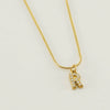 Wholesale Jewelry 316L Stainless Steel And 316L Stainless Steel Letter Pattern Snake Bone Chain Necklace For Women With Diamond And Electroplating