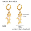 Wholesale Jewelry 316L Stainless Steel And 316L Stainless Steel Oildropped Koi Fish Beaded Ocean Style Electroplated Necklace And Earrings