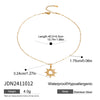Wholesale Jewelry Stainless Steel And Titanium Steel Retro Exquisite Hollow Sun Pendant Necklace With Electroplating