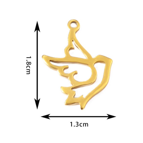 Wholesale Jewelry Stainless Steel Animal Shaped Pendant With Electroplating