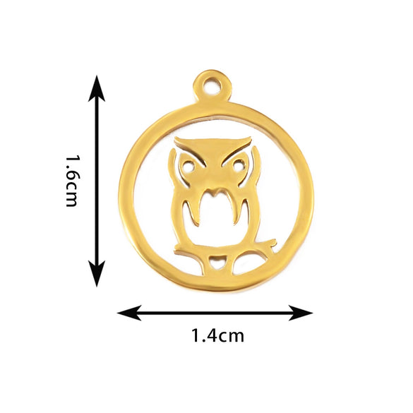 Wholesale Jewelry Stainless Steel Animal Shaped Pendant With Electroplating